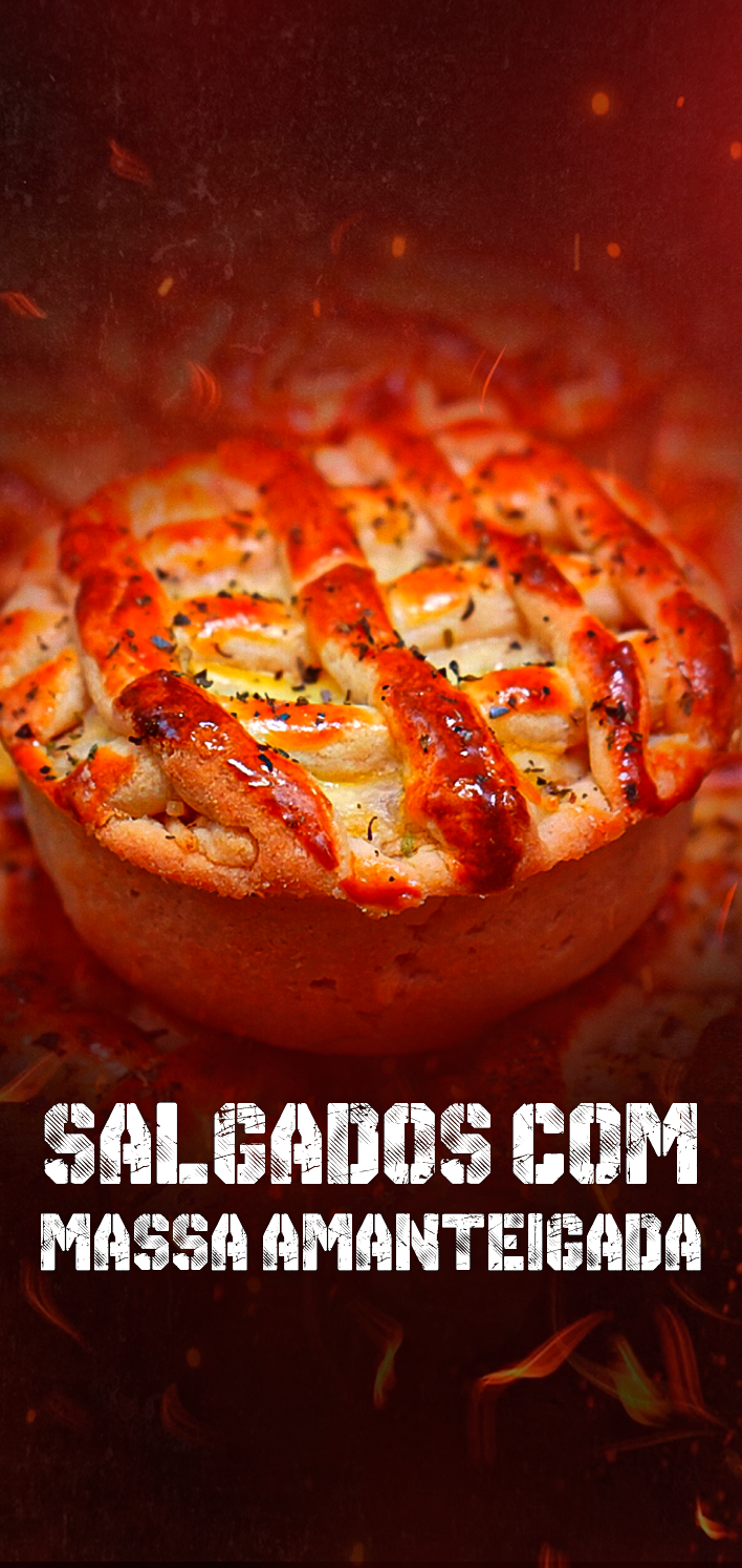 Salgados com Massa Amanteigada