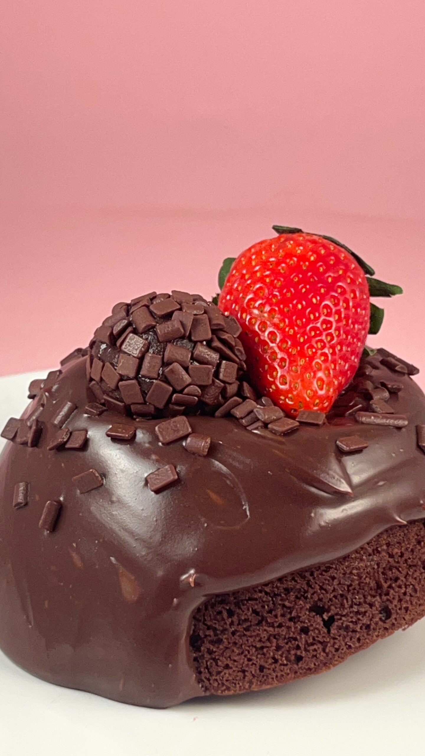 Mini Caseirinho de Brigadeiro com Morango