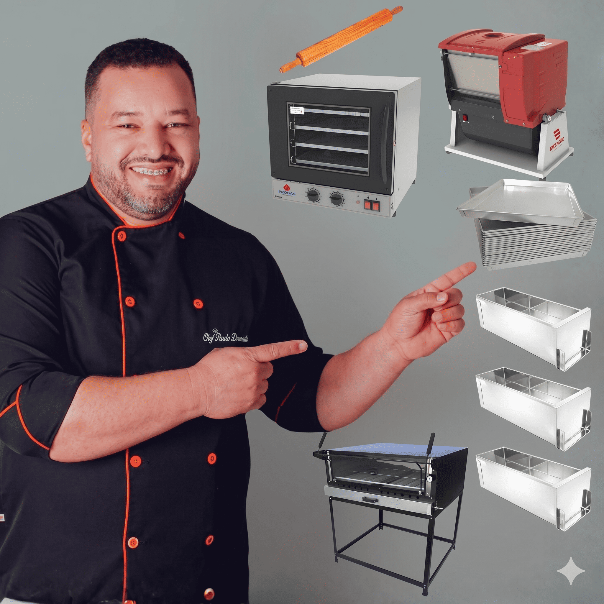 Indicações de equipamentos e utensílios
